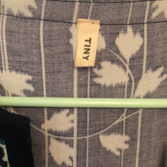 Anthropologie TINY Blue Embroidered Dress size Large - Picture 5 of 8